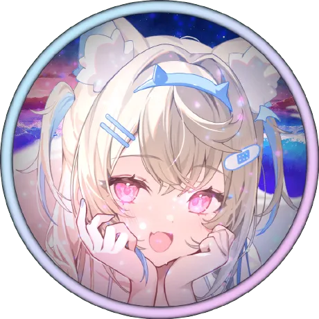 Fuwawa Avatar; art by Icomochi, edit by Kryomel